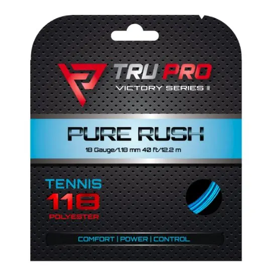 PURE RUSH Tennis String Set (40 ft/12.2 m)(18g-1.18mm)