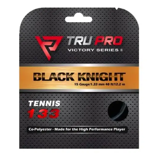 [Black Knight String Set (15g-1.33mm)] BLACK KNIGHT Tennis String Set (40 ft/12.2 m)(15g-1.33mm)