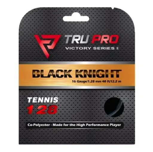 [Black Knight String Set (16g-1.28mm)] BLACK KNIGHT Tennis String Set (40 ft/12.2 m)(16g-1.28mm)