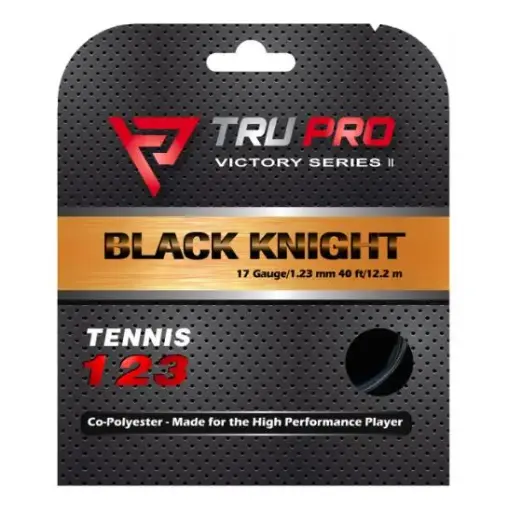 [Black Knight String Set (17g-1.23mm)] BLACK KNIGHT Tennis String Set (40 ft/12.2 m)(17g-1.23mm)