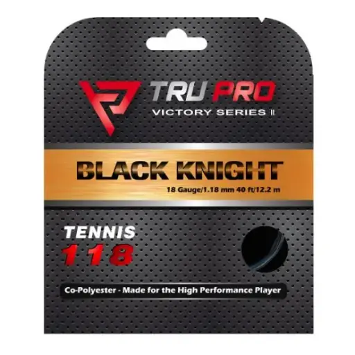 [Black Night String Set (18g-1.18mm)] BLACK KNIGHT Tennis String Set (40 ft/12.2 m)(18g-1.18mm)