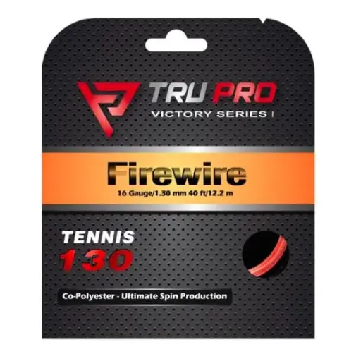 [FIREWIRE Tennis String Set (16g-1.30mm)(Red)] FIREWIRE Tennis String Set (40 ft/12.2 m)(16g-1.30mm)(Red)