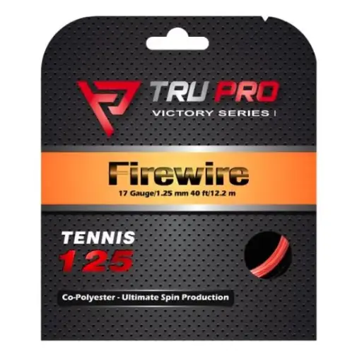 [FIREWIRE Tennis String Set (17g-1.25mm)(Red)] FIREWIRE Tennis String Set (40 ft/12.2 m)(17g-1.25mm)(Red)