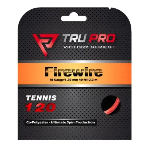 [FIREWIRE Tennis String Set (18g-1.20mm)(Red)] FIREWIRE Tennis String Set (40 ft/12.2 m)(18g-1.20mm)(Red)